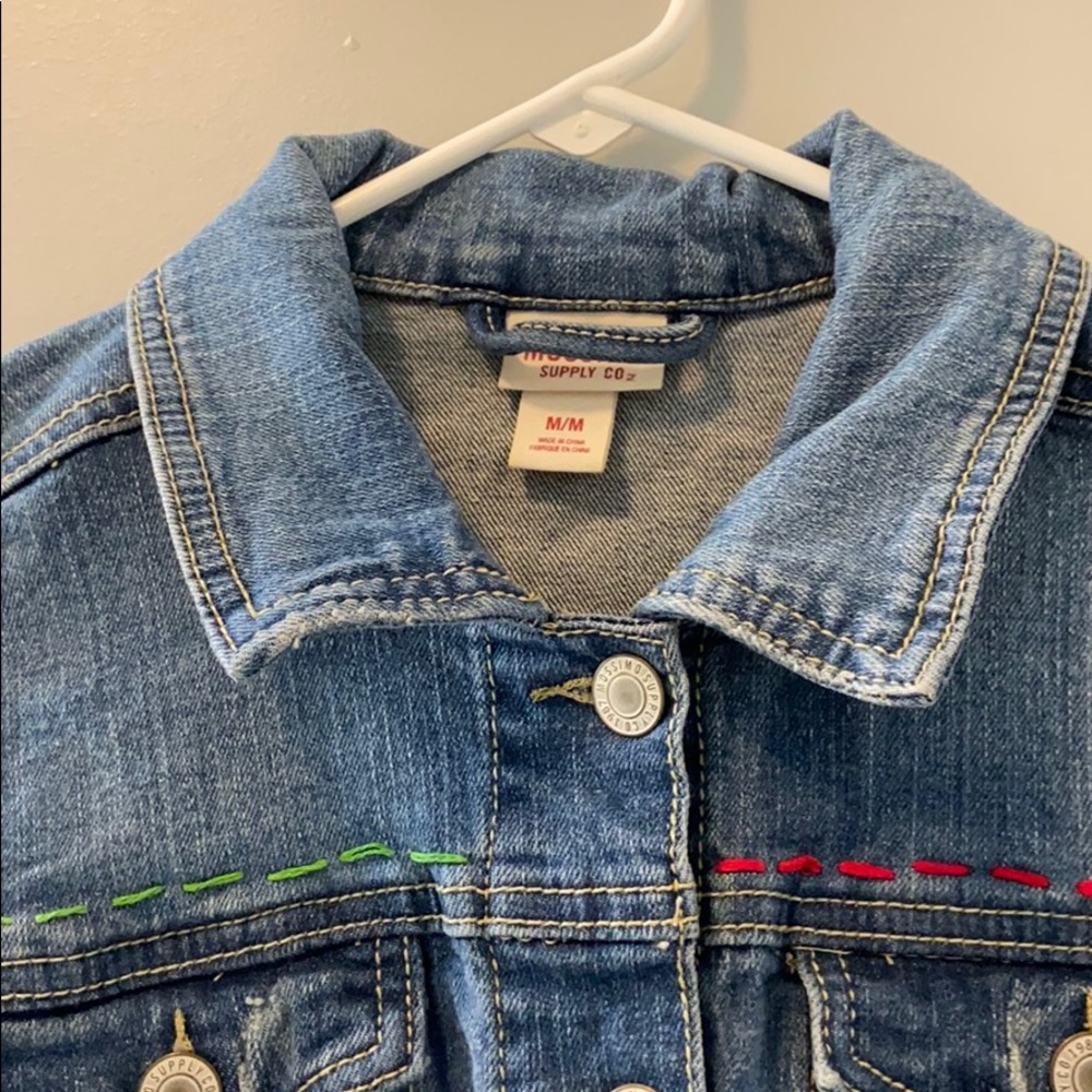 Hand-Embroidered Jean Jacket - Picture 6 of 6